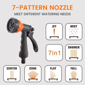 Giraffe Tools Retractable Wall Mounted Hose Reel, 35+2m, 7-in-1 Nozzle, Grey