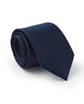 THE SAVILE ROW COMPANY LONDON Men's Luxury Silk Tie - Navy Fine Twill