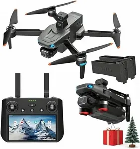NewUpgraded Touch Screen Tablet Remote Professional Shooting Drones with Camera for Adults 4K HD, 360 Obstacle Avoidance, Payload Release, 3 Axis Gimbal Anti-shake, 84 Minutes Long Battery, Up to 5 Miles Range, Time-lapse, 50×Zoom, Rainproof, GPS Safe Height Auto Return