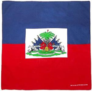 CTM® Cotton Haitian Flag Bandana, Haiti