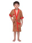 Comfortlooms Kids Bath Robe | Comfortable & Durable Cotton Bathrobe | Soft, Light, Compact & Highly Water Absorbent - Suitable for Birthday/Diwali/Christmas Return Gift_kids_patch_brown_30