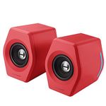 Edifier G2000 32W PC Gaming Computer Speakers for Laptop Mac Desktop Computer Woofer Speakers Bluetooth USB 3.5mm AUX Inputs RGB Lights Multimedia Speakers Red