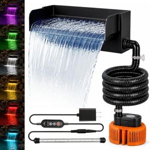 AUGICY All-in-1 Pond Waterfall Spillway Kit, 12" Stainless Steel