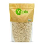 Yupik Organic Regular Rolled Oats, Gluten-Free, 1 kg, Non-GMO, Vegan, Kosher, Steamed, Rolled, and Lightly Toasted Whole Oat Groats, Salt-Free, Good Source of Fiber, Ideal for Baking & Topping