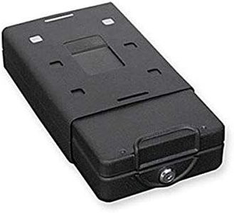 Bulldog Cases Car Safe with Key Lock, Mounting Bracket and Cable in Black , 8.2 x 5.9 x 2.2 inches