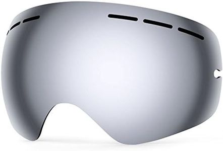 ZIONOR X Ski Snowboard Snow Goggles Replacement Lenses (VLT 8.4% Polarized Silver Lens)