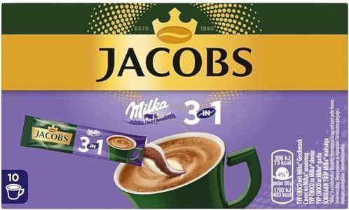 Specialità di caffè Jacobs 3 in 1 Milka®*, 120 stick con caffè solubile, 12 x 10 bevande