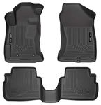 Husky Liners Weatherbeater | Fits 2018-2022 Subaru Crosstrek, Fits 2017-2022 Subaru Impreza, Front & 2nd Row Liners - Black, 3 pc. | 99661