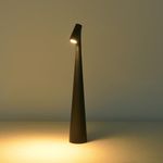 MESIYO Battery Cordless Table Lamp Cordless Led Portable Desk Touch Dimmable Night Light Ip54 Aluminum Indoor/Outdoor Lighting Control Light for Bedroom, Desk, Office (Black)