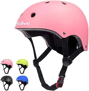 Besttravel Adjustable Helmet For Kids Toddler Bike Ages 3-8 Years Old Boys Girls Multi-Sports Safety (Pink)