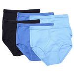 undercover lingerie Mens Cotton Y Fronts 6 Pack Blues 4XL