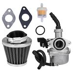 PZ19 ATV Carburetor for 50cc 70cc 80cc 90cc 110cc 125cc Dirt Pit Bike Scooter Moped Taotao Go Karts Carb for Honda CRF with Air Filter