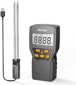 JINdanju Hay Moisture Tester,Moisture Meter Probe for Hay,Froage Grass, Leymus Chinensis,Alfalfa and Other Hays with Data Storage