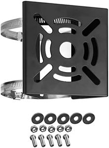 WiTi staffa di montaggio verticale universale telecamera sicurezza,2 loop solido metallo staffa montaggio ad angolo,supporto albero adatto telecamere a circuito chiuso telecamere IP (nero piccole)