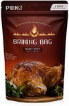 Large Turkey Brine Bags Heavy Duty for Turkey or Ham XL, 2 pack, with Cooking Twine