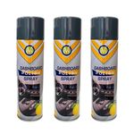 CVS Dashboard Shine Silicone Spray: Cleans, Shines & Protects Car Interior Trim | Restores Luster | Car Interior Cleaner - Removes Dirt, Dust & Residue | Scented - 500ML (LEMON, Pack of 3)