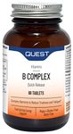 Quest Vitamin B Complex (30 Tablets) - Quick Release Formula to Reduce Tiredness & Fatigue. Full Spectrum of B Vitamins: Thiamin B1, Riboflavin B2, Niacin B3, Vitamin B6 & Vitamin B12.