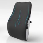 Lifelong Back Support Cushion for Office Chair & Car | Ergonomic Memory Foam Design for Better Posture, Reduced Fatigue, and Comfortable Sitting During Work or Travel