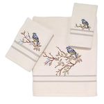 Avanti Linens - 3pc Towel Set, Soft & Absorbent Cotton Towels (Love Nest Collection)