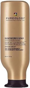 Pureology Nanoworks Gold, Conditioner, For Fine, Very Dry, Colour-Treated Hair, Restores And Strengthens Hair, Vegan Formulas, Sulphate Free for a Gentle Cleanse