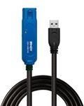 Lindy 10m USB 3.0 Active Extension Cable Pro, Long Distance Repeater, Extends USB devices, PCs, Laptops, Xbox, PS4, PS5, VR Headset, Oculus Rift, Printer, Scanner, Webcam, Interactive Whiteboards