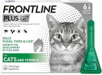 Frontline PLUS Spot On Cat Flea Treatment, 6 pipettes