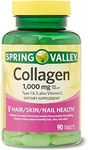 ikj Collagen Type 1 & 3, Plus Vitamin C Dietary Supplement, Tablets, 1,000 mg, 90 Count