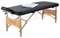 Sierra Comfort All Inclusive Portable Massage Table, Black