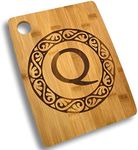 Custom Catch Personalized Cutting Board - Custom Bamboo Gift - Letter Q