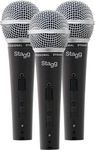 Stagg 3 Professional Dynamic Microphones