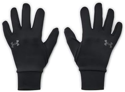 Under Armour Boys' Storm Liner Gloves , Black (001)/Pitch Gray , Large
