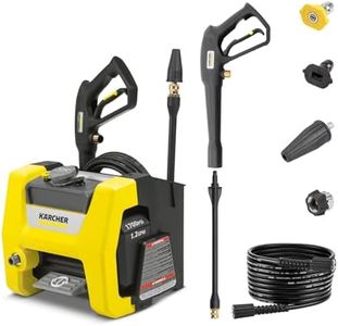 Kärcher Pressure Washer K1700 Cube, Max 2125 PSI, 3 Spray Nozzles, Detergent Tank, For Cars, Driveways, Siding, Patios, 1.46 max. GPM