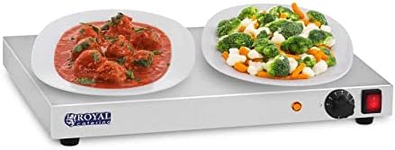 Royal Catering Chauffe-Plats Electrique RCHP-250E (250W, Plage de température 35 – 90 °C, Surface de Travail 50x37,5cm)
