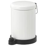 Ikea Stainless Steel Tssp Waste Bin, White 4 L (1 Gallon), Manual-Lift