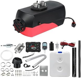 Triclicks 12V 5KW Air Diesel Heater Parking Silencer LCD Switch Remote Control 10L Tank For Truck, Boat, Car Trailer, Motorhomes, Campervans (Colour 1, 5KW)