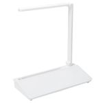 LifeKrafts Glass Dry Erase Desktop Board with Swing Arm LED Lamp| 40x17 cm Non-Magnetic Whiteboard with Storage Tray| Includes 1 Pen & 1 Eraser| Ideal for Home Office, Study, and Work Desk- Pack of 1