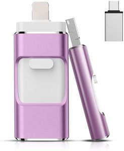 iPhone Flash Drives,512GB Photo Stick Flash Drive for iPhone Thumb Drives Memory Stick,External Expandable Memory Storage Drive for Take More Photos and Videos(Pink)