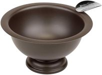 Stinky Cigar Personal Size Ashtray - Compact, Durable Windproof Stainless Steel Design with 1 Stirrup, Deep Bowl, Heat Resistant & Easy to Clean - Perfect Solo Smoker's Companion - Matte Brown