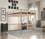 Double Loft Bunk Bed - 4ft 6 wooden high sleeper bunkbed - CAN BE USED BY ADULTS