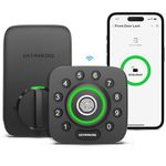 ULTRALOQ U-Bolt Pro WiFi Smart Lock, 8 in 1 Keyless Entry Door Lock with Built-in WiFi, Remote Control, Door Status Alert, Deadbolt, Fingerprint Lock