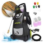 Sun Joe SPX3000 14.5-Amp 2030 PSI Max 1.76 GPM Max Electric High-Pressure Washer w/ 5 Quick-Connect Tips, Detergent Tanks, Cleans Cars, Fences, Patios, Decks, Sidewalks, 15.6 x 13.5 x 33.9