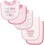 Luvable Friends Bib and Burp Cloth Set, Thank Heaven for Girls