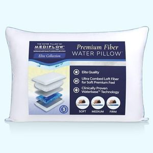 The Water Pillow by Mediflow Elite Fiberfill Single Pillow -The First and Original Water Pillow, clinically Proven to Reduce Neck Pain and Improve Sleep.