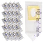 Paediatric Urine Collection Bags 200ml, Baby Urine Bags Sample Collector, Made of PVC Fil for Kids Urine Collection, 20 Pcs Clear Bag