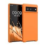 kwmobile Case Compatible with Google Pixel 6 Case - TPU Silicone Phone Cover with Soft Finish - Fruity Orange