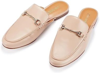 JENN ARDOR Mules for Women Flats Backless Loafers Shoes Slip On Slippers Pointed Toe Low Heel Work Slides Womens Mules Casual Shoes