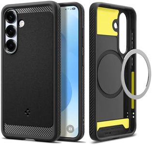 Spigen Rugged Armor Magfit for Samsung Galaxy S25 Case, Galaxy S25 Back Cover (2025) - Matte Black