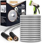 Metal Garden Hose 50ft, Stainless S