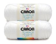 Bulk Buy: Caron Simply Soft Yarn Solids (2-pack) (White)