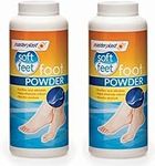 YSAMAX 2x Soft Feel Foot Powder, Foot Odour Eliminator Talc, Stinky Soft Feet Powder, Soothes Refreshes (Pack of 2)